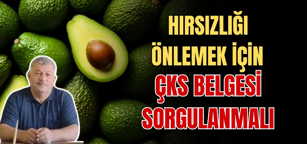 HIRSIZLIĞI ÖNLEMEK İÇİN ÇKS BELGESİ SORGULANMALI 