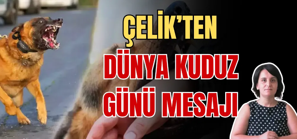 ÇELİK’TEN DÜNYA KUDUZ GÜNÜ MESAJI 