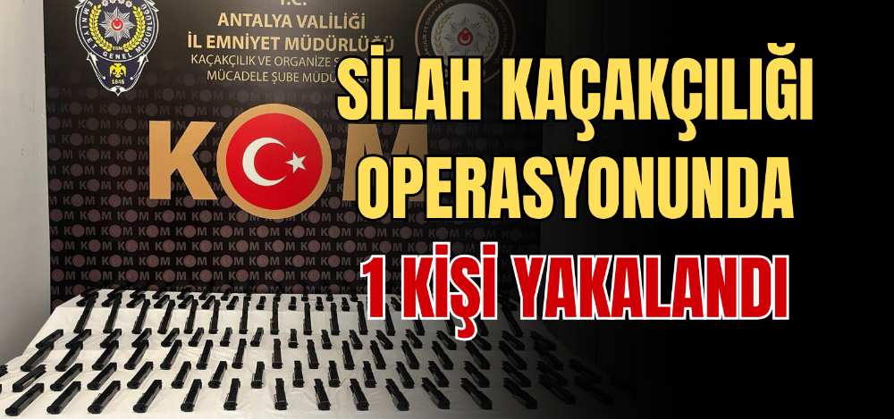 SiLAH KAÇAKÇILIĞI OPERASYONUNDA 1 KiŞi YAKALANDI 