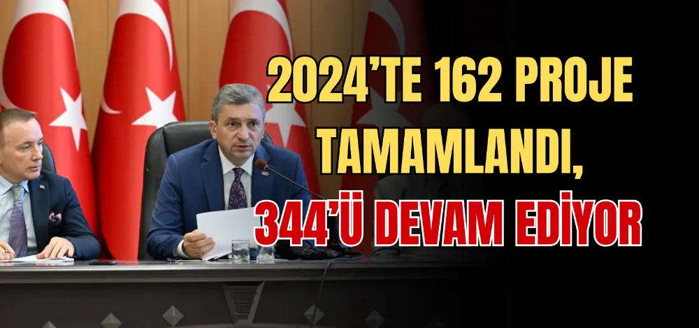 2024’TE 162 PROJE TAMAMLANDI, 344’Ü DEVAM EDİYOR 