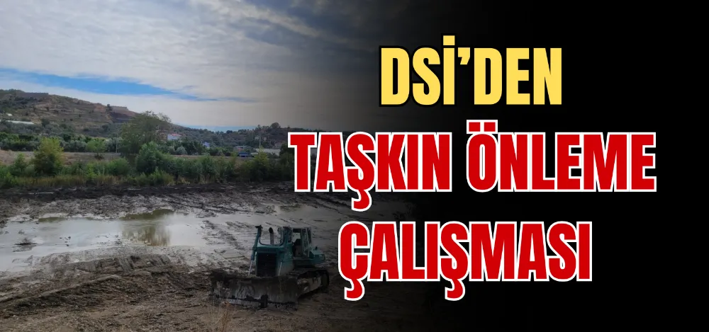 DSİ’DEN TAŞKIN ÖNLEME ÇALIŞMASI 