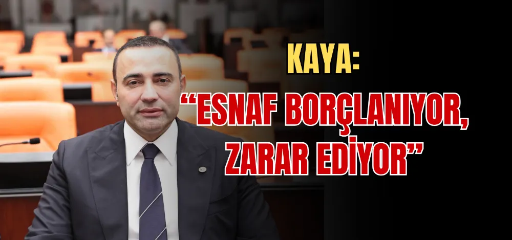 KAYA: “ESNAF BORÇLANIYOR, ZARAR EDİYOR” 