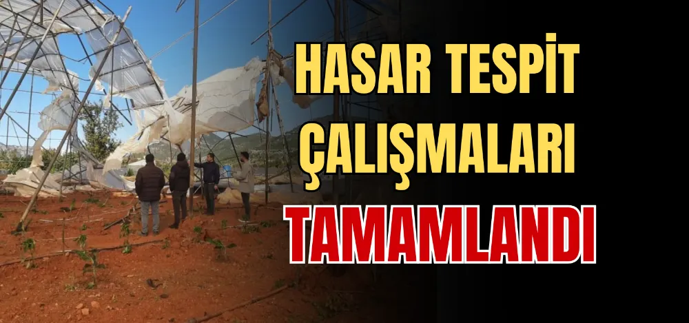 HASAR TESPİT ÇALIŞMALARI TAMAMLANDI 