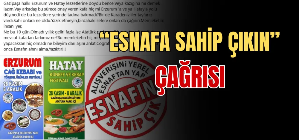 “ESNAFA SAHİP ÇIKIN” ÇAĞRISI 