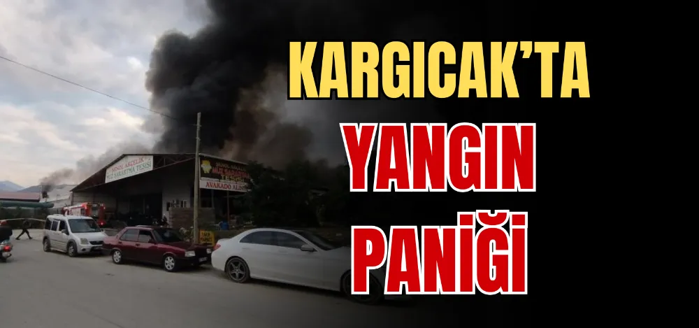 KARGICAK’TA YANGIN PANİĞİ 