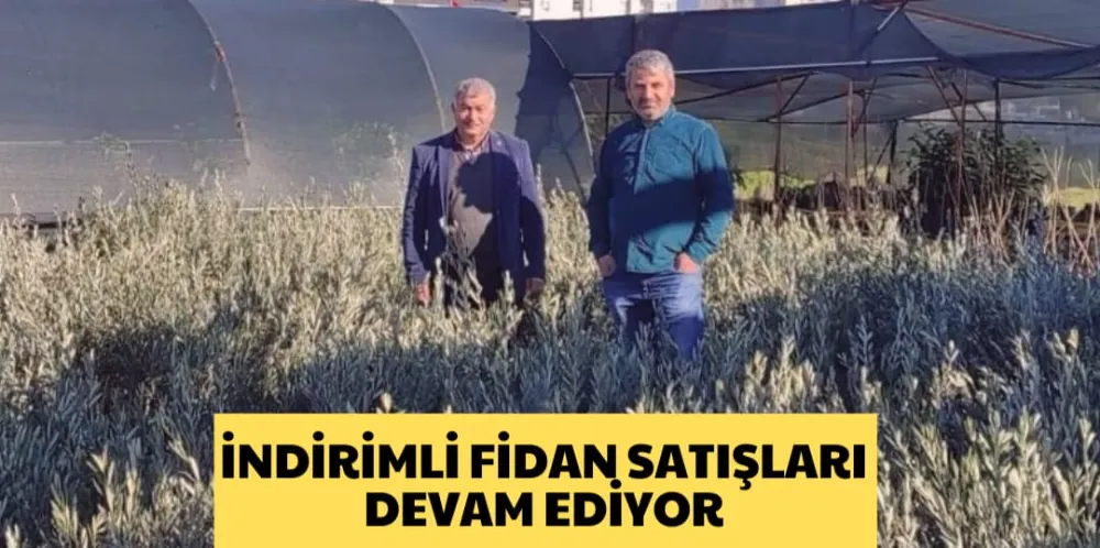 İNDİRİMLİ FİDAN SATIŞLARI DEVAM EDİYOR