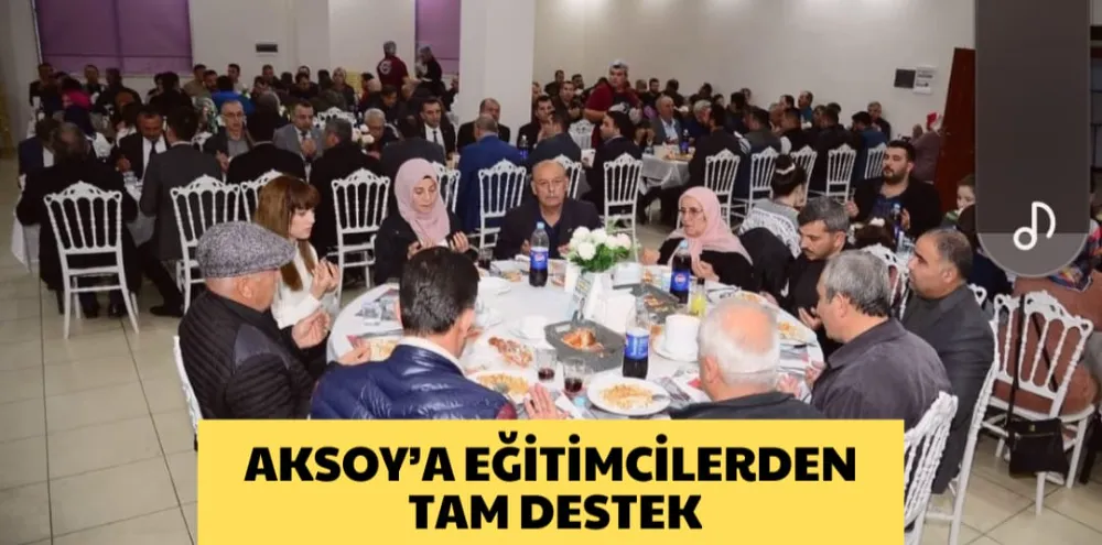 AKSOY’A EĞİTİMCİLERDEN TAM DESTEK