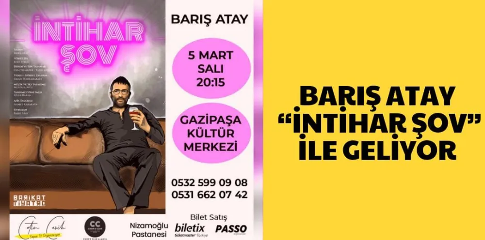 Barış Atay, “İntihar Şov” ile geliyor