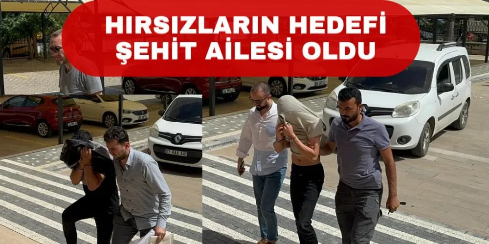 HIRSIZLARIN HEDEFİ ŞEHİT AİLESİ OLDU