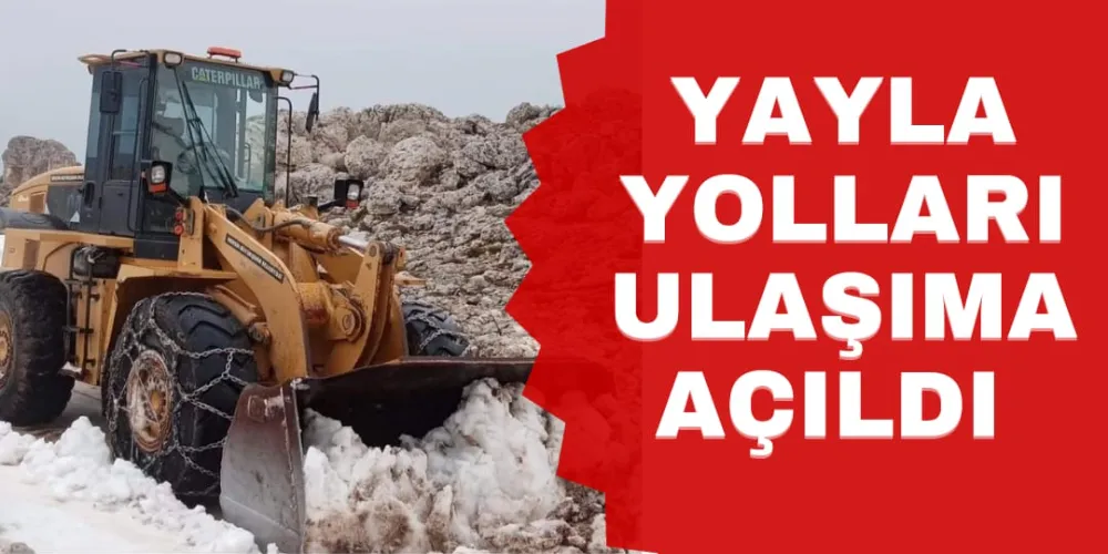 YAYLA YOLLARI ULAŞIMA AÇILDI