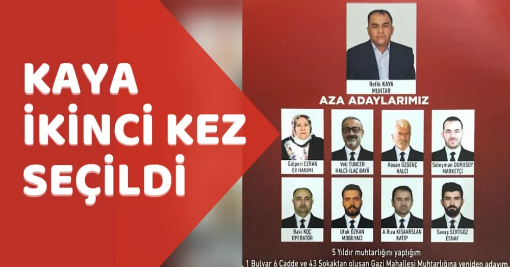 KAYA, İKİNCİ KEZ SEÇİLDİ