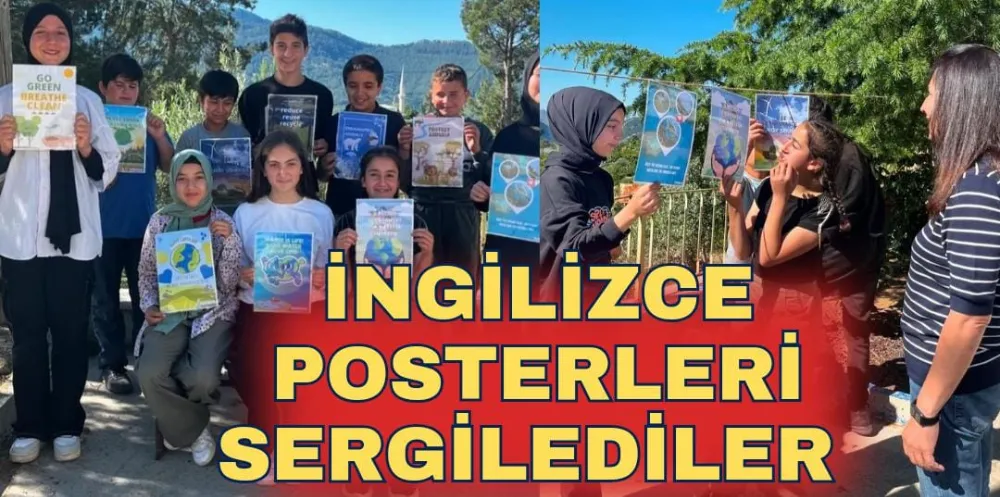 İNGİLİZCE POSTERLERİ SERGİLEDİLER