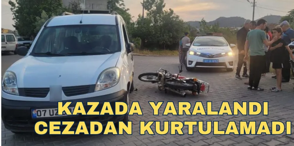 KAZADA YARALANDI CEZADAN KURTULAMADI