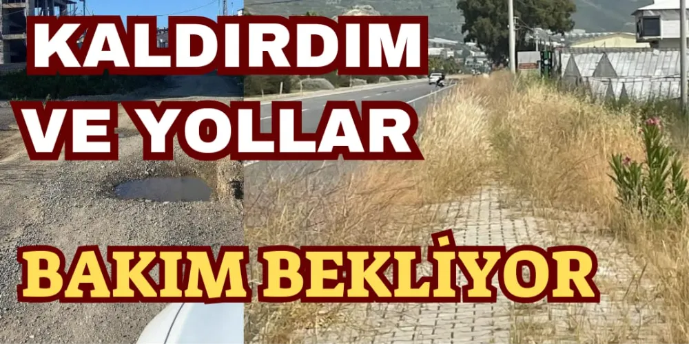 KALDIRIM VE YOLLAR BAKIM BEKLİYOR