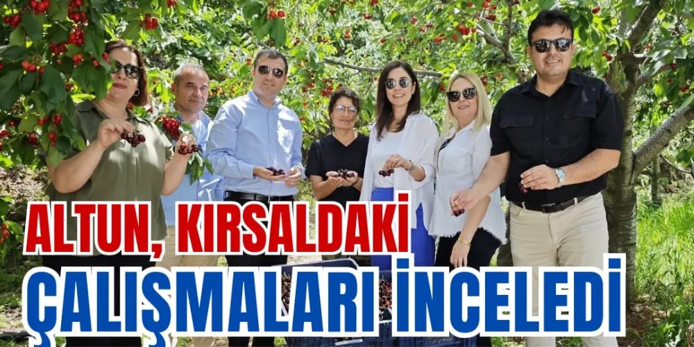 ALTUN, KIRSALDAKİ ÇALIŞMALARI İNCELEDİ