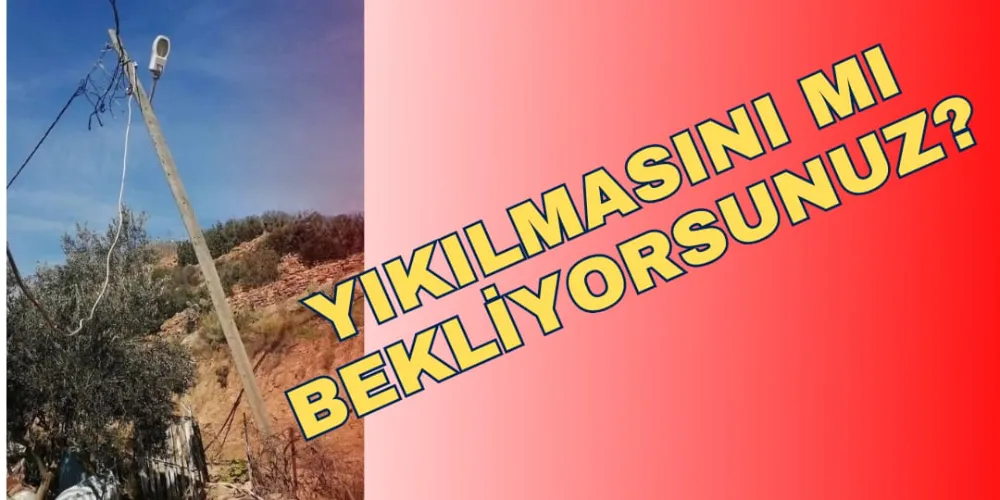 YIKILMASINI MI BEKLİYORSUNUZ?