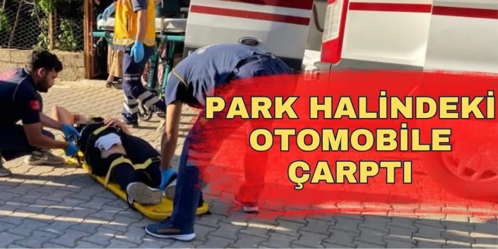 PARK HALİNDEKİ OTOMOBİLE ÇARPTI