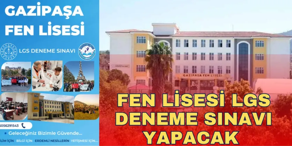 FEN LİSESİ LGS DENEME SINAVI YAPACAK