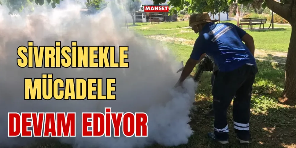 SİVRİSİNEKLE MÜCADELE DEVAM EDİYOR