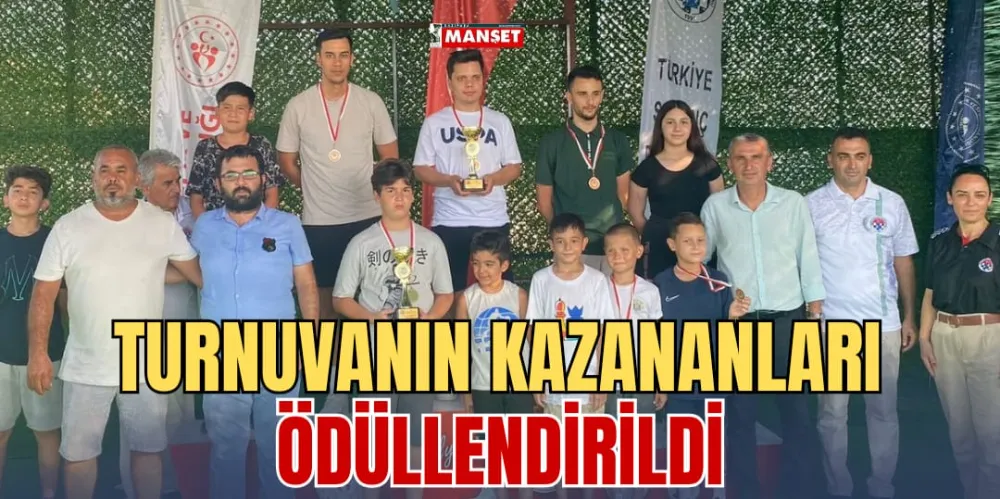 TURNUVANIN KAZANANLARI ÖDÜLLENDİRİLDİ