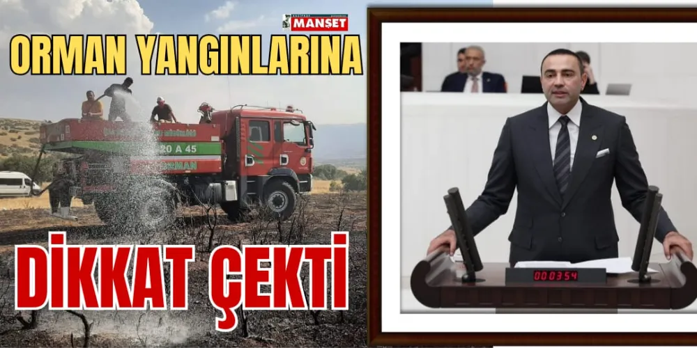 ORMAN YANGINLARINA DİKKAT ÇEKTİ