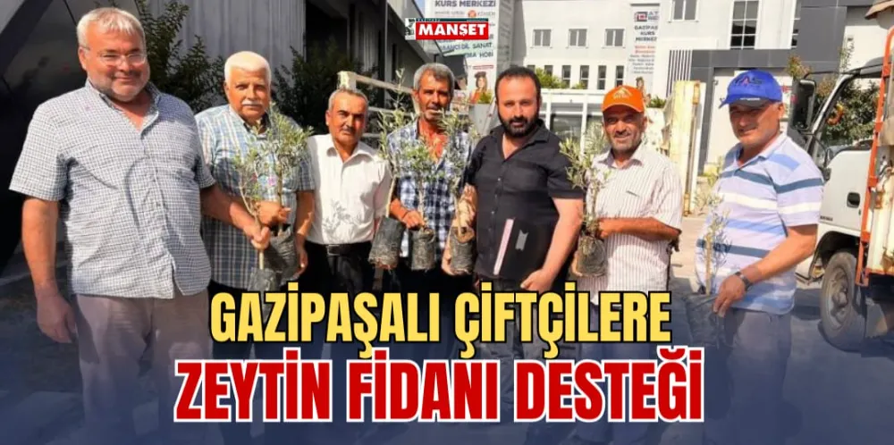 GAZİPAŞALI ÇİFTÇİLERE ZEYTİN FİDESİ DESTEĞİ