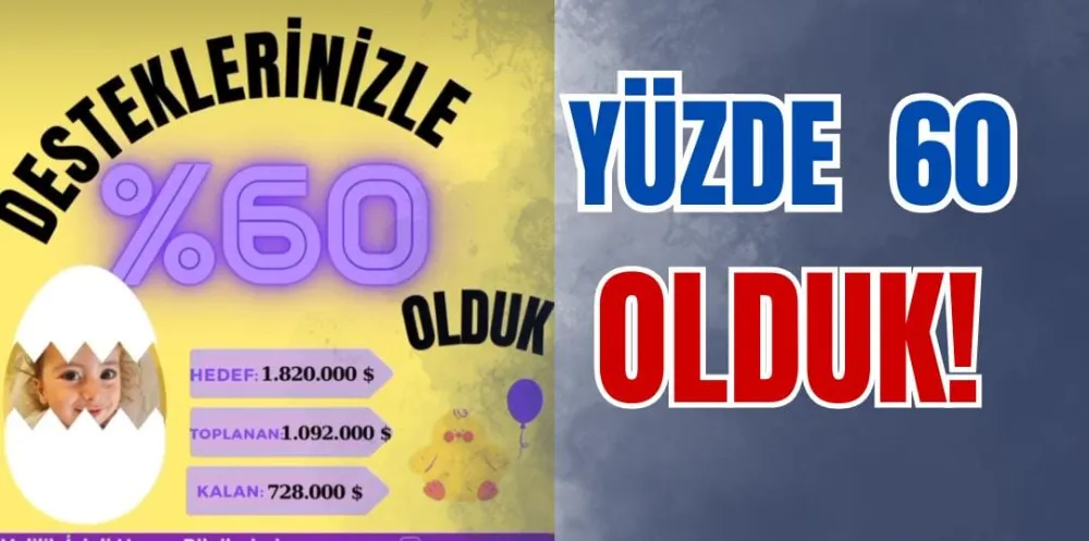 YÜZDE 60 OLDUK!