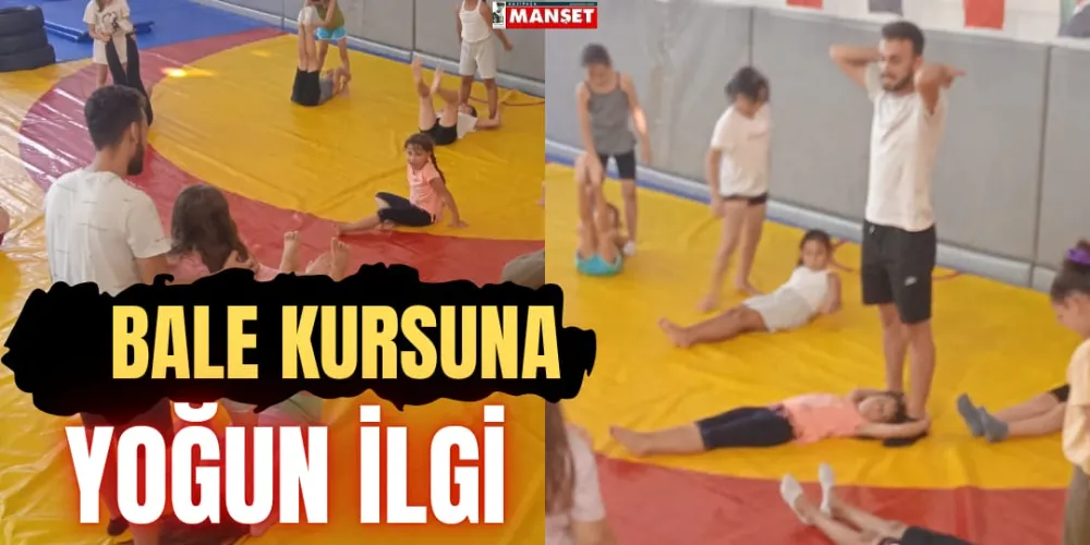 CİMNASTİK KURSUNA YOĞUN İLGİ