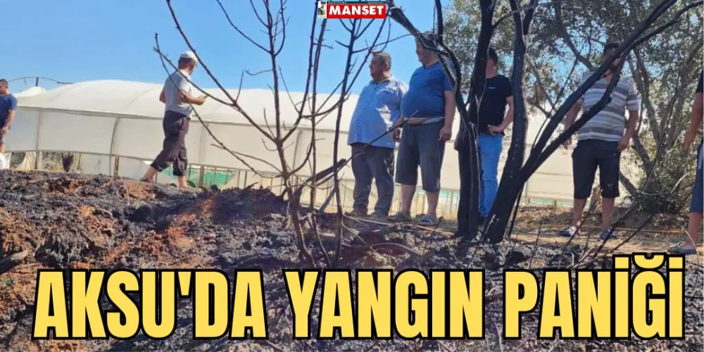 AKSU’DA YANGIN PANİĞİ