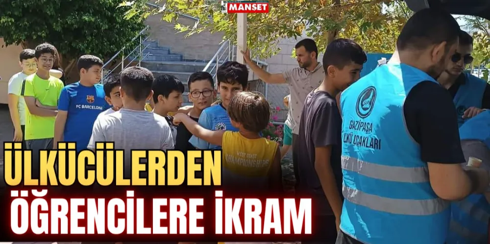 ÜLKÜCÜLERDEN ÖĞRENCİLERE İKRAM