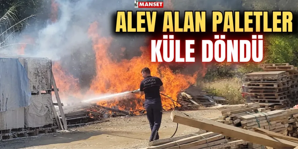 ALEV ALAN PALETLER KÜLE DÖNDÜ