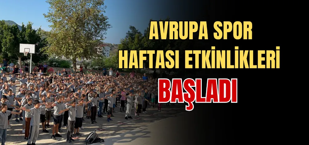 AVRUPA SPOR HAFTASI ETKİNLİKLERİ BAŞLADI 