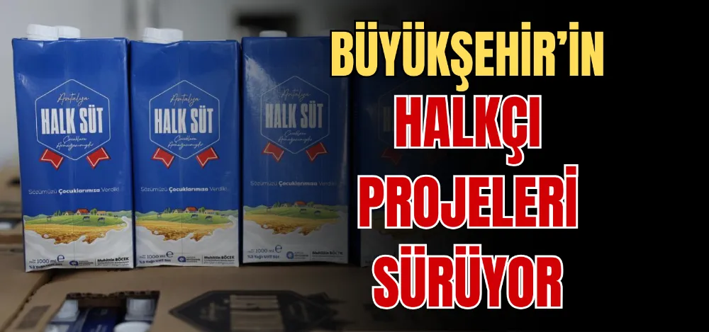 BÜYÜKŞEHİR’İN HALKÇI PROJELERİ SÜRÜYOR 