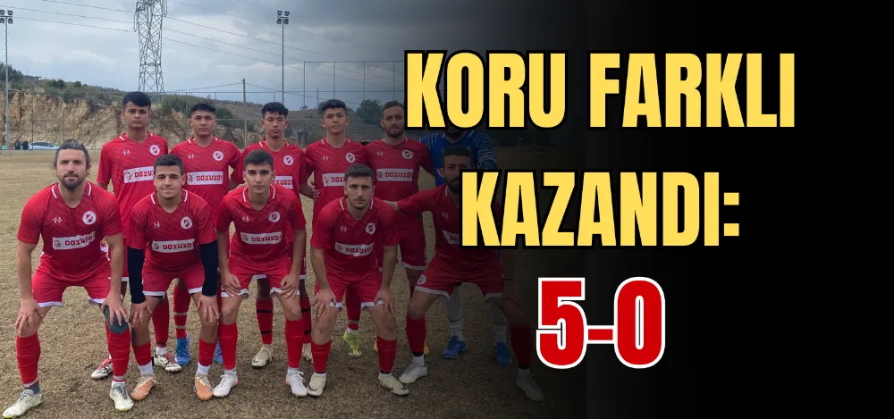 KORU FARKLI KAZANDI: 5-0 