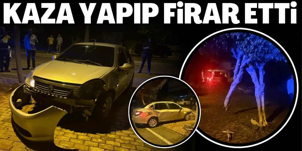 KAZA YAPAN SÜRÜCÜ FİRAR ETTİ
