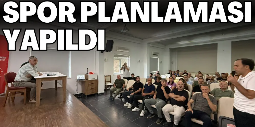 GAZİPAŞA’DA SPOR PLANLAMASI YAPILDI