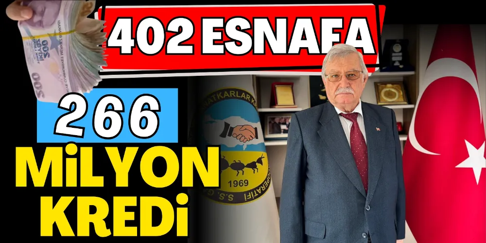 ESNAFA 266 MİLYON KREDİ