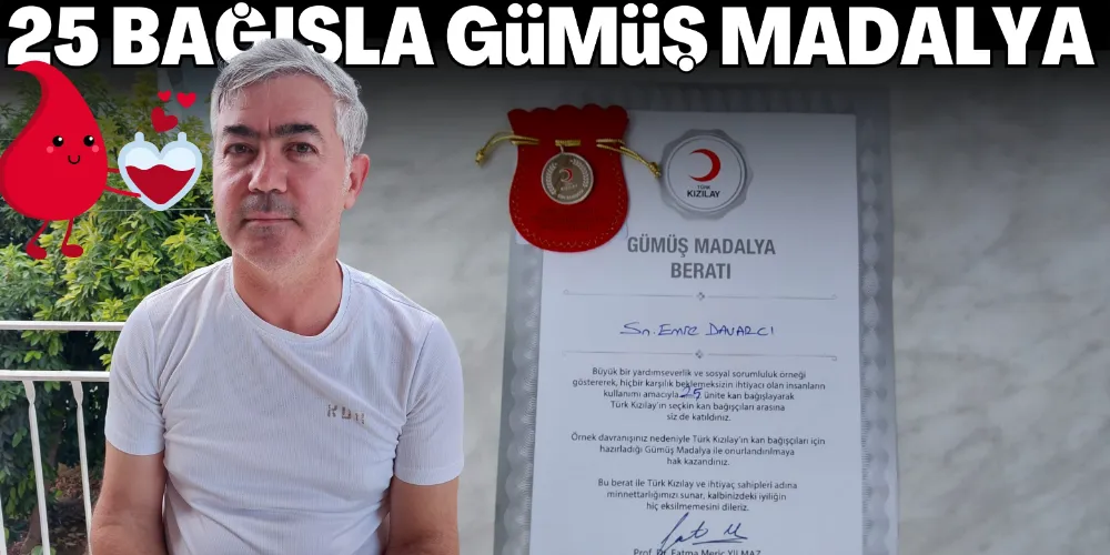 25 BAĞIŞLA GÜMÜŞ MADALYA