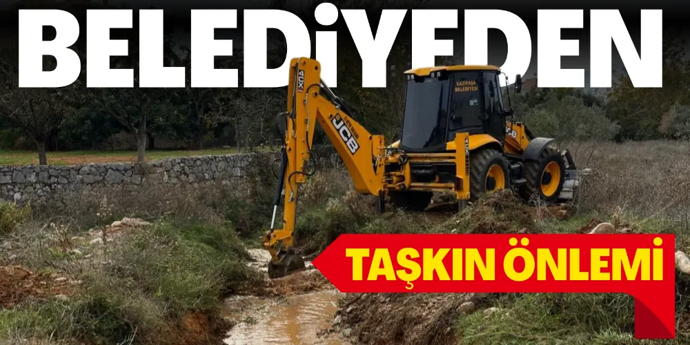 BELEDİYEDEN TAŞKIN ÖNLEMİ