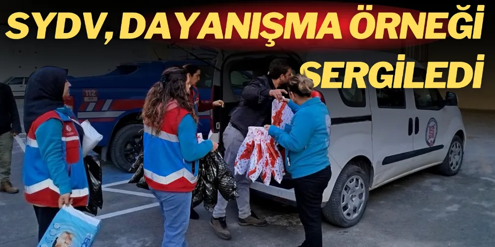 SYDV, DAYANIŞMA ÖRNEĞİ SERGİLEDİ 