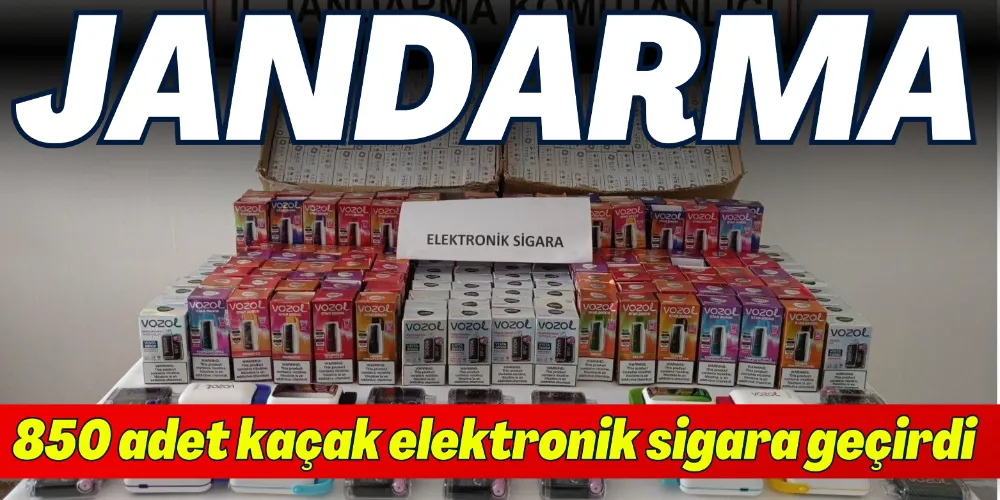 GAZİPAŞA’DA 850 ADET KAÇAK ELEKTRONİK SİGARA GEÇİRİLDİ