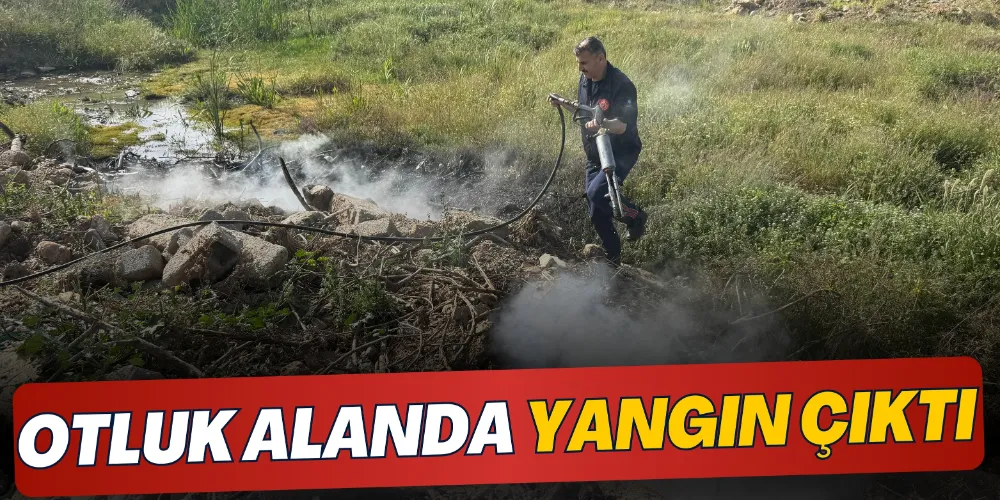 OTLUK ALANDA ÇIKAN YANGIN KONTROL ALTINA ALINDI