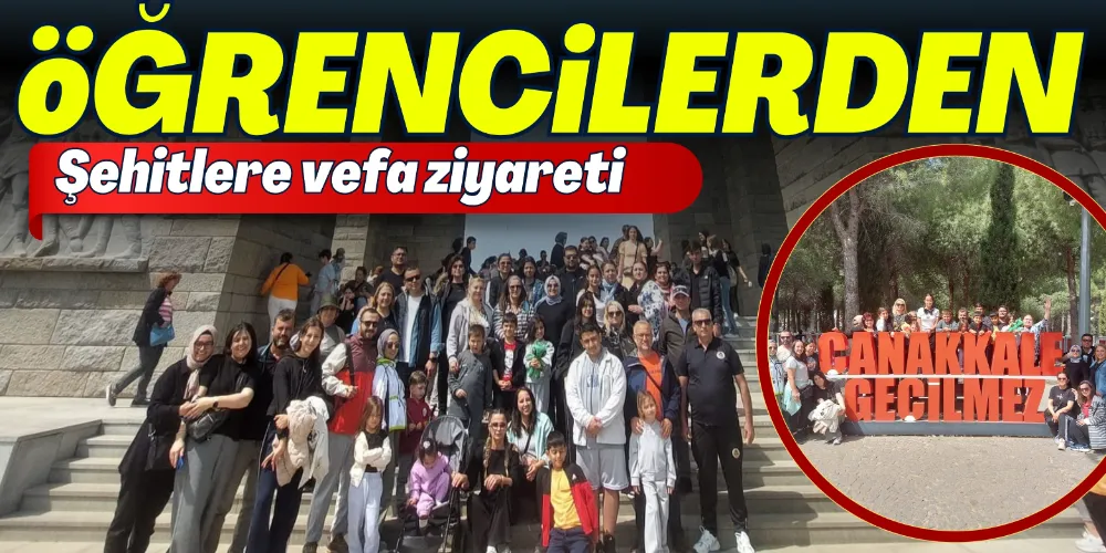 ÖĞRENCİLERDEN ŞEHİTLERE VEFA ZİYARETİ