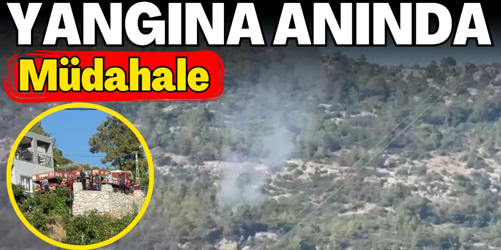 YANGINA ANINDA MÜDAHALE: BÜYÜMEDEN SÖNDÜRÜLDÜ