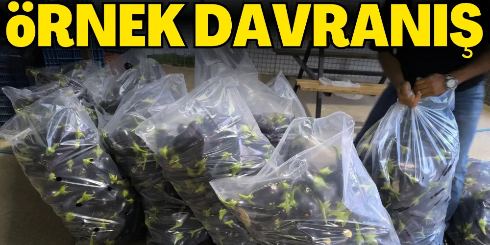GAZİPAŞALI ÇİFTÇİLERDEN ÖRNEK BAĞIŞ