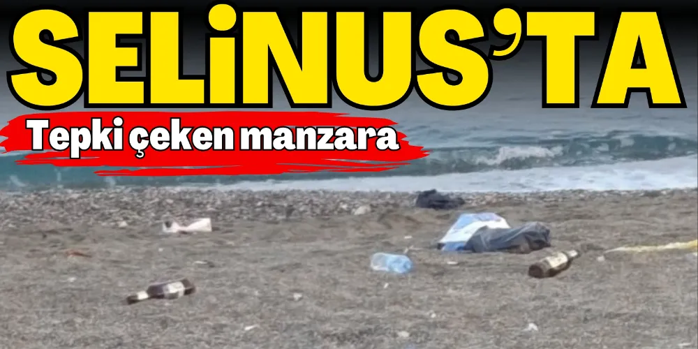 SAHİLDE İÇTİLER ÇÖPLERİNİ GERİDE BIRAKTILAR