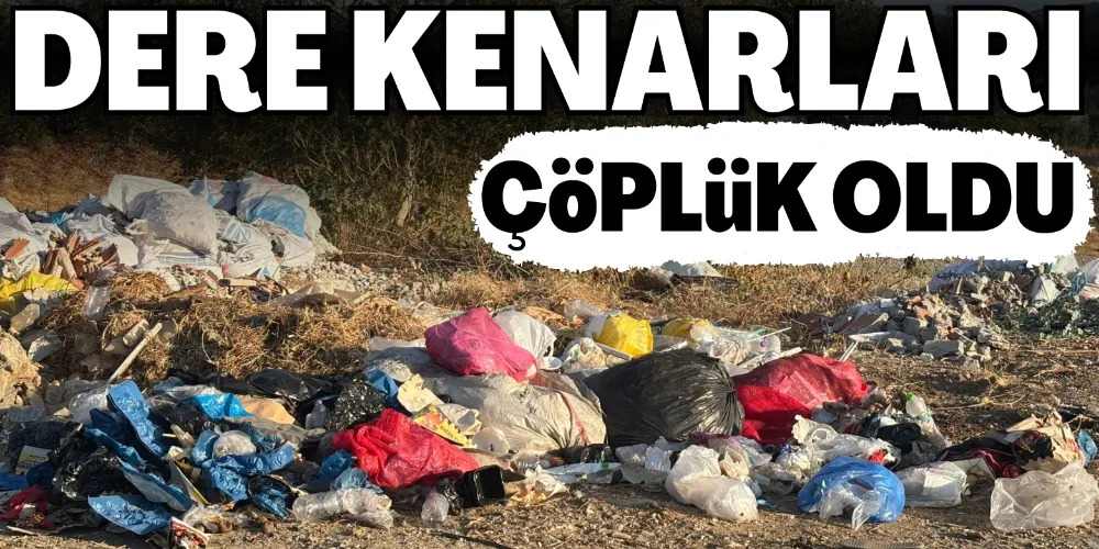 DERE KENARLARI ÇÖPLÜK OLDU