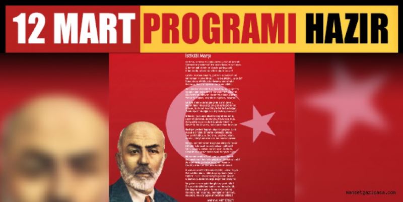 12 MART PROGRAMI HAZIR