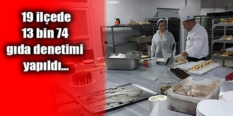 13 BİN 74 GIDA DENETİMİ YAPILDI