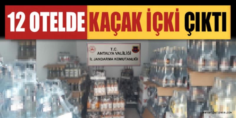 2 İLÇEDE 24 OTEL DENETLENDİ 12 OTELDE KAÇAK İÇKİ ÇIKTI